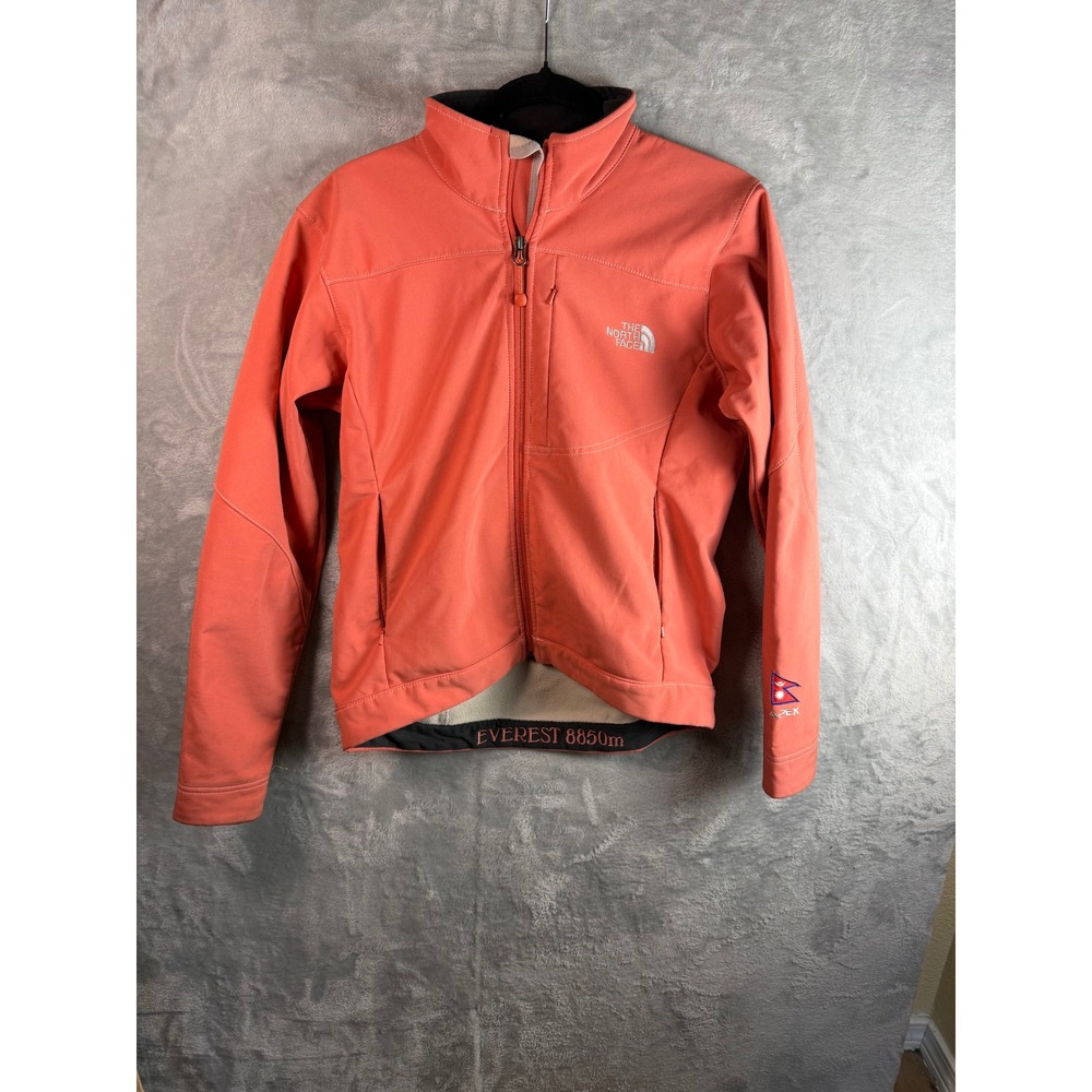 THE NORTH FACE Summit Series Apex Jacket Womens S Salmon Everest 8850 Stained